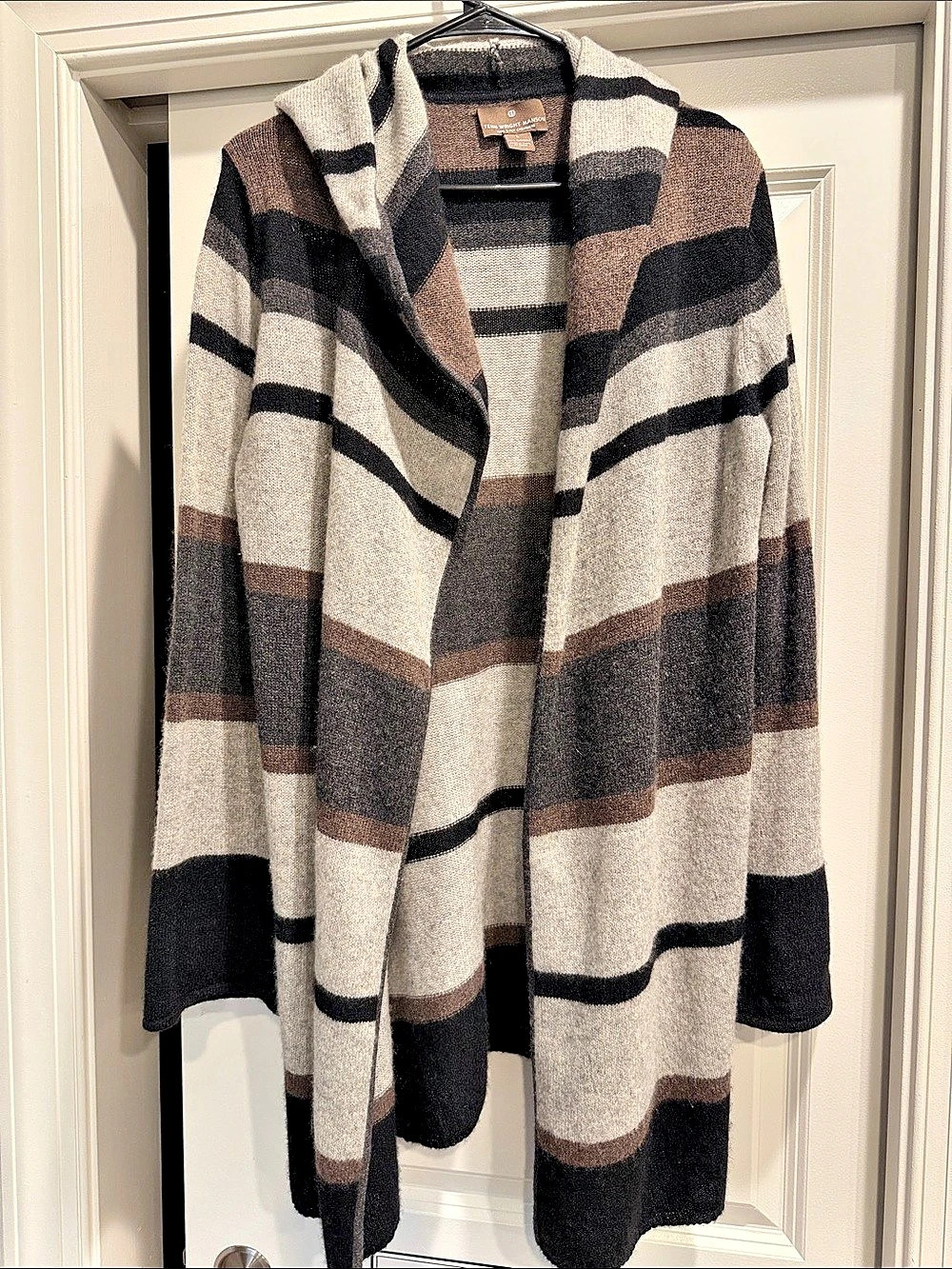 Fenn Wright Manson Cashmere Color Block Cardigan Large Like New
